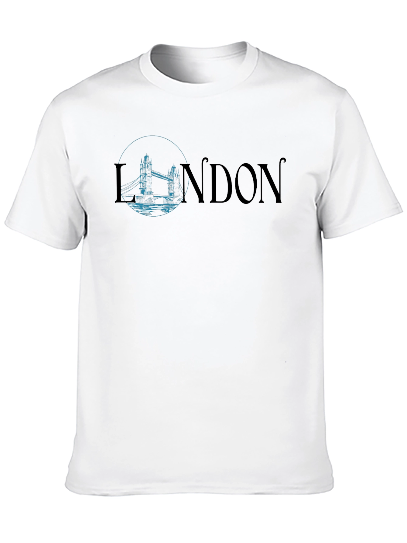 London Bridge Graphic Print Crew Neck Tee