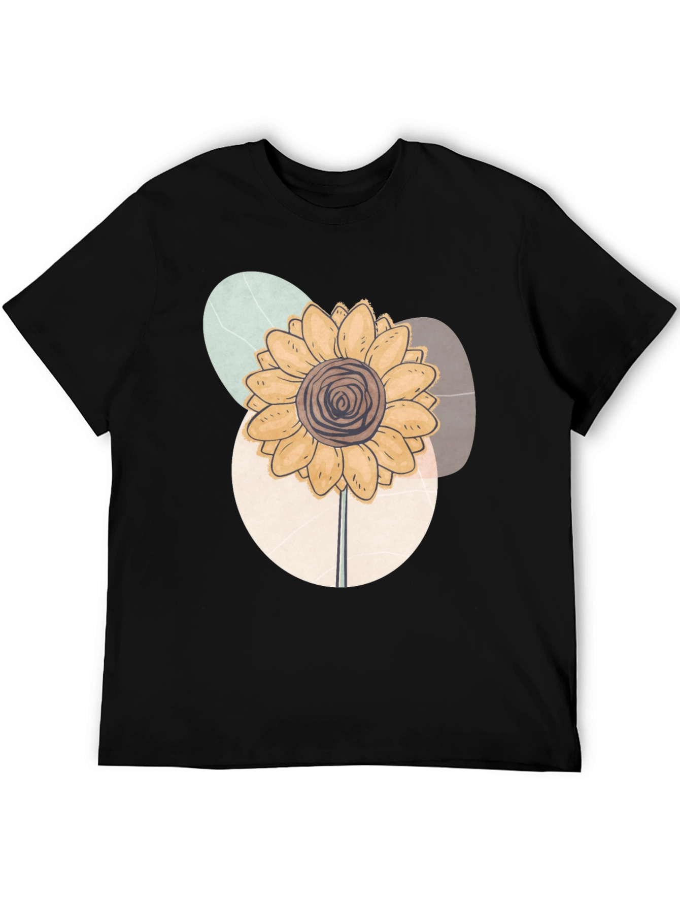 Abstract Sunflower Graphic Tee