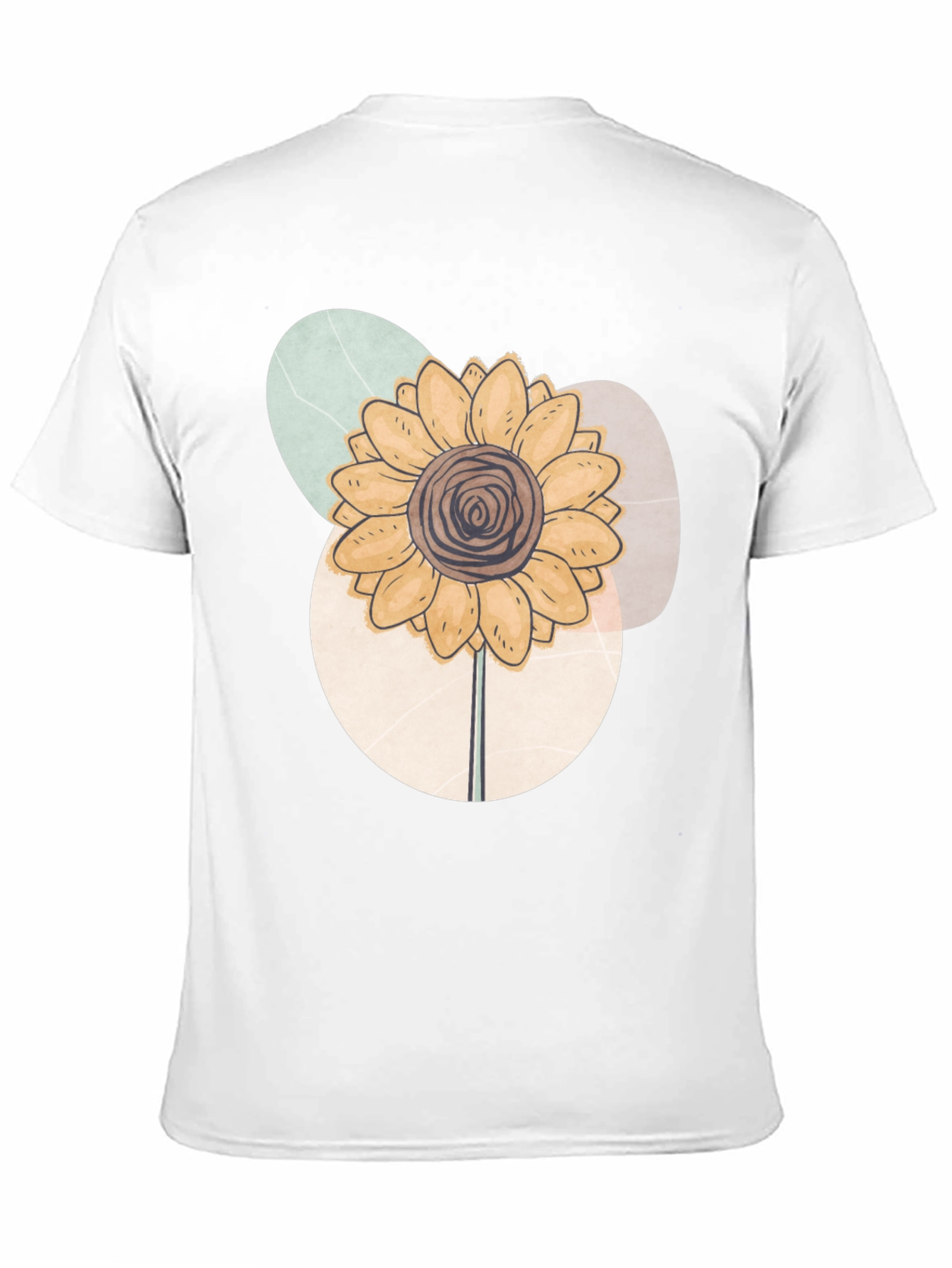 Abstract Sunflower Graphic Tee