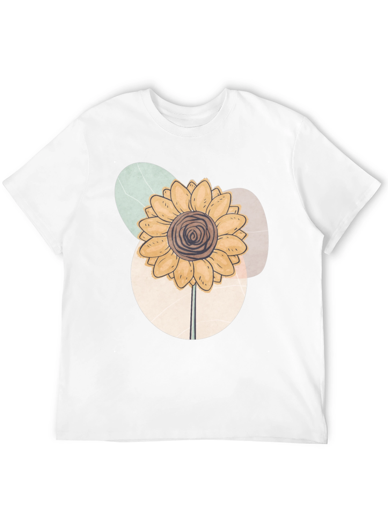 Abstract Sunflower Graphic Tee