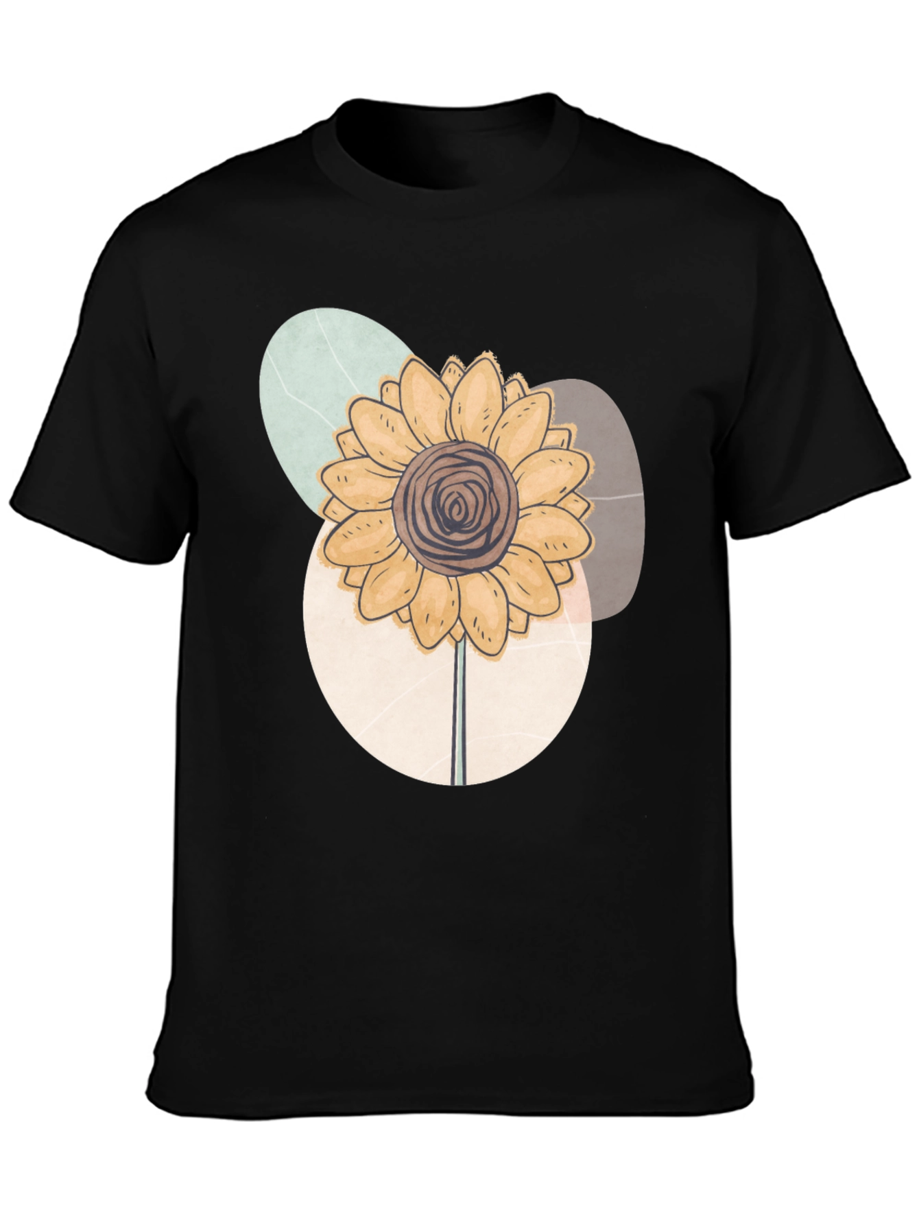Abstract Sunflower Graphic Tee