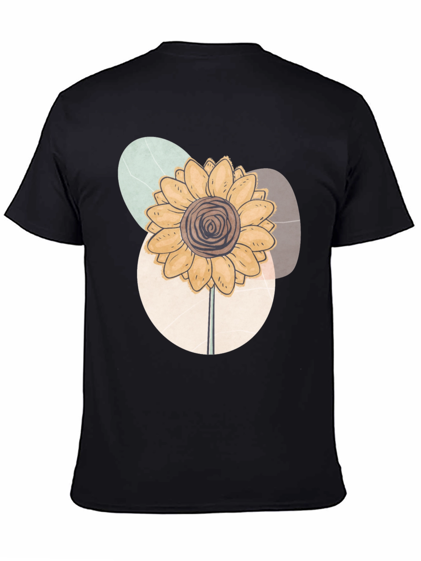 Abstract Sunflower Graphic Tee