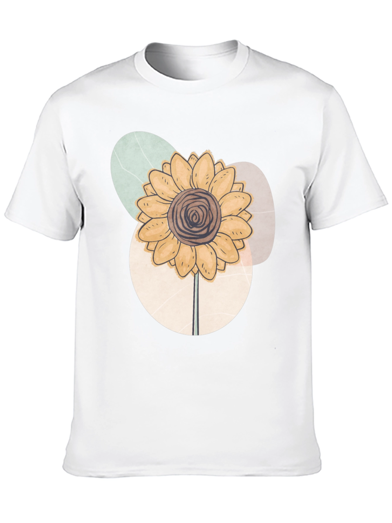Abstract Sunflower Graphic Tee