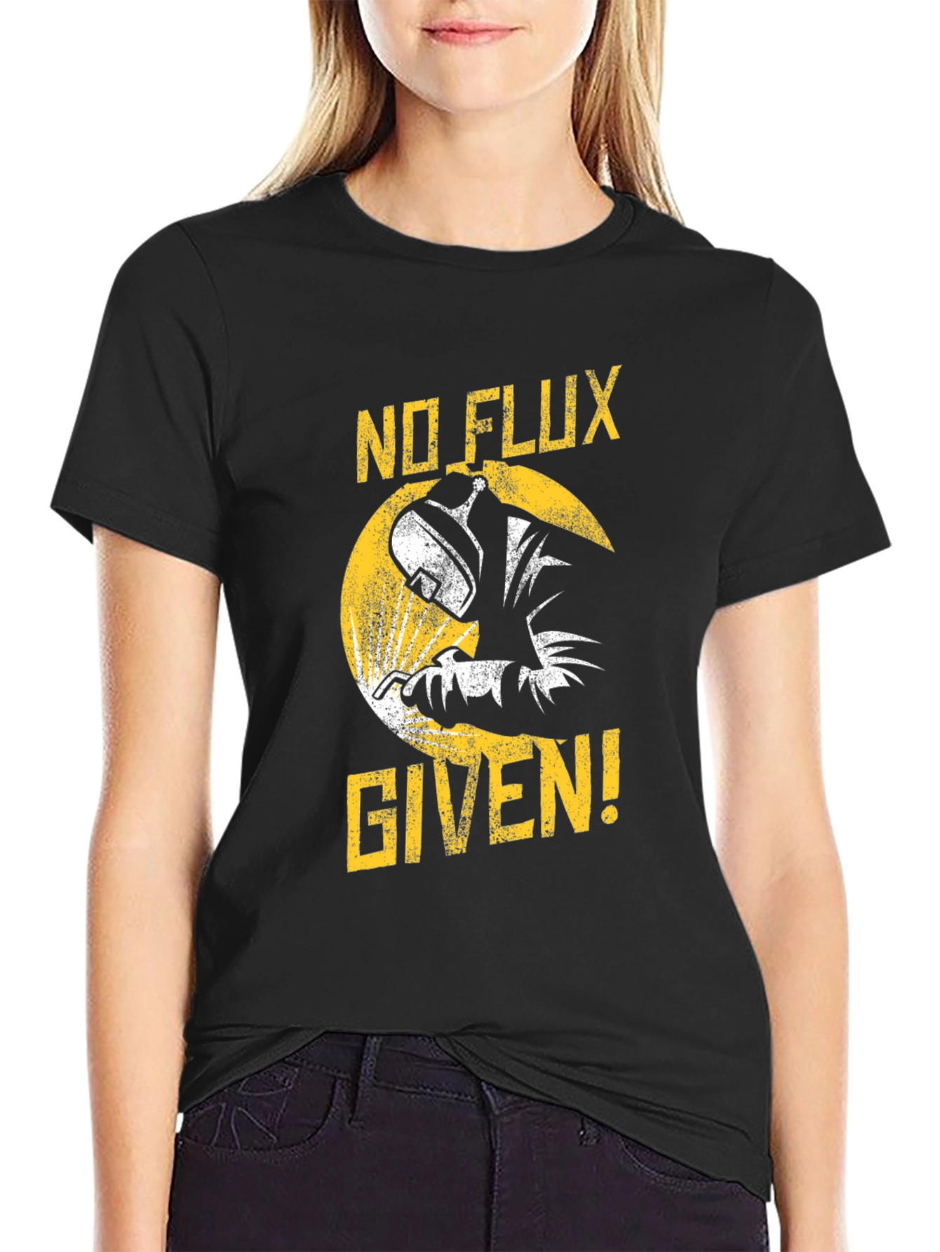 No Flux Given Black Graphic Tee