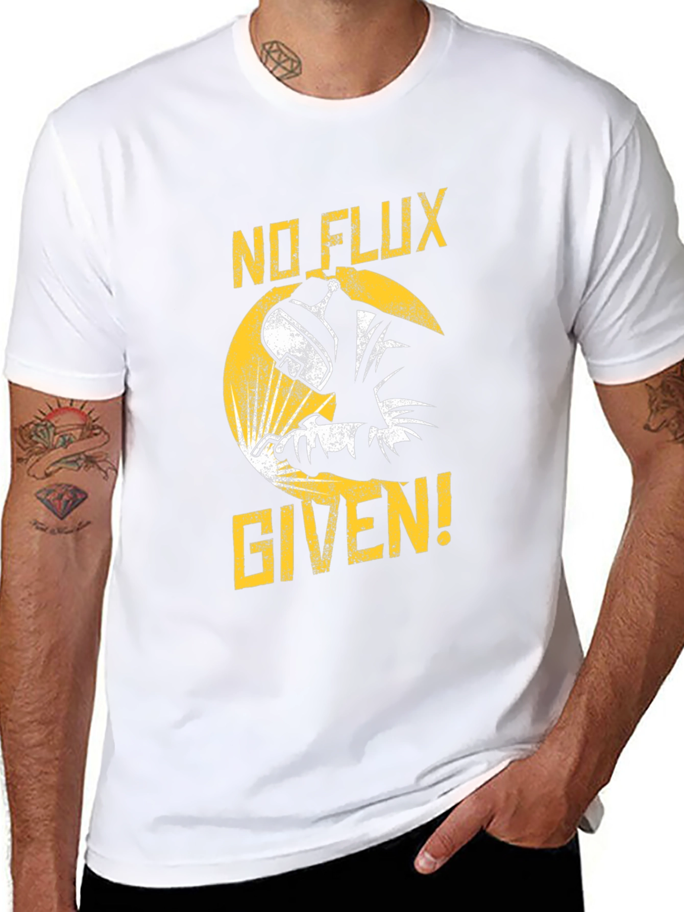 No Flux Given Black Graphic Tee