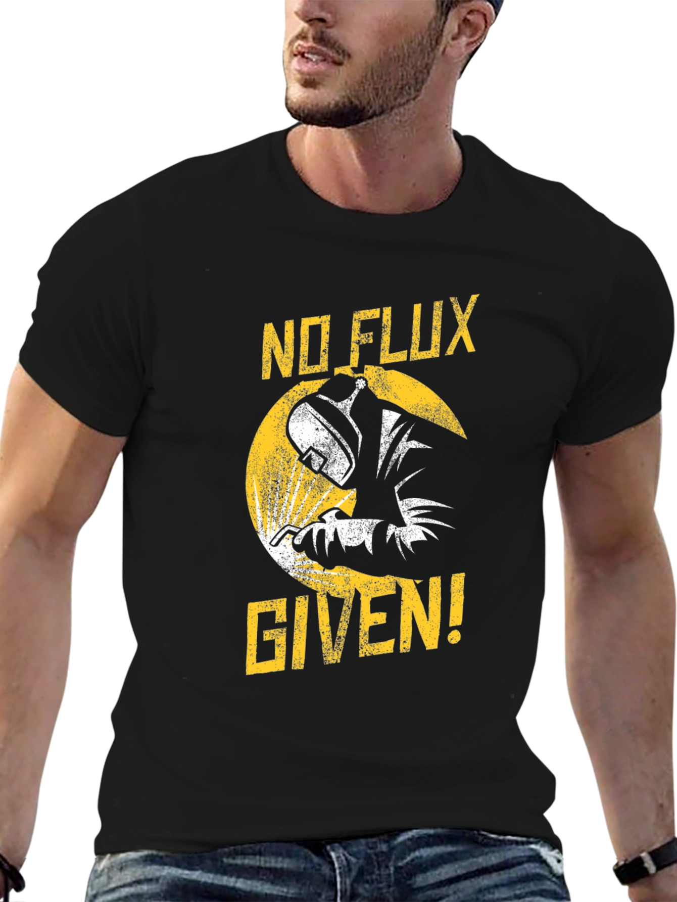 No Flux Given Black Graphic Tee