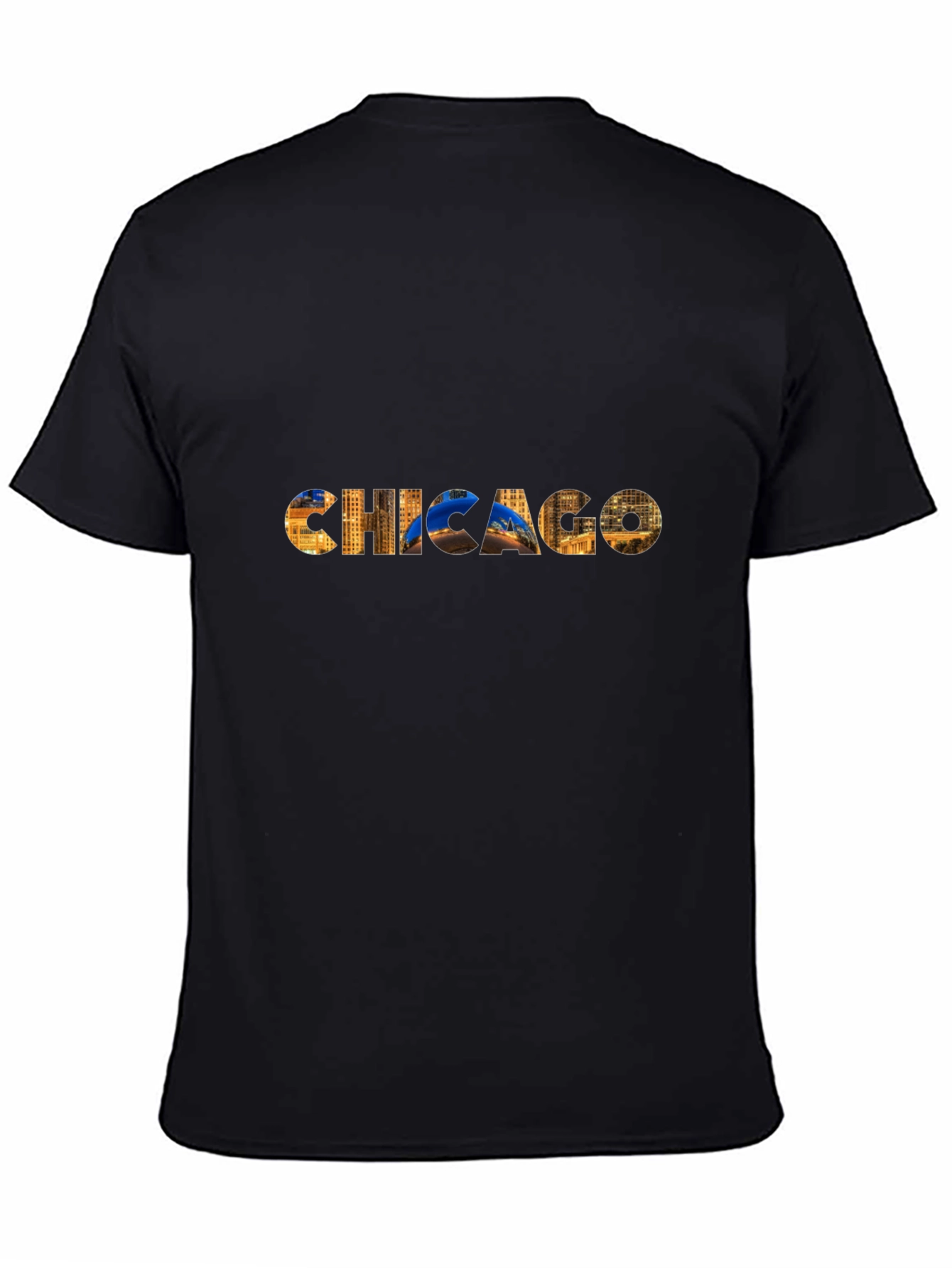 Chicago Skyline Graphic Black T-Shirt
