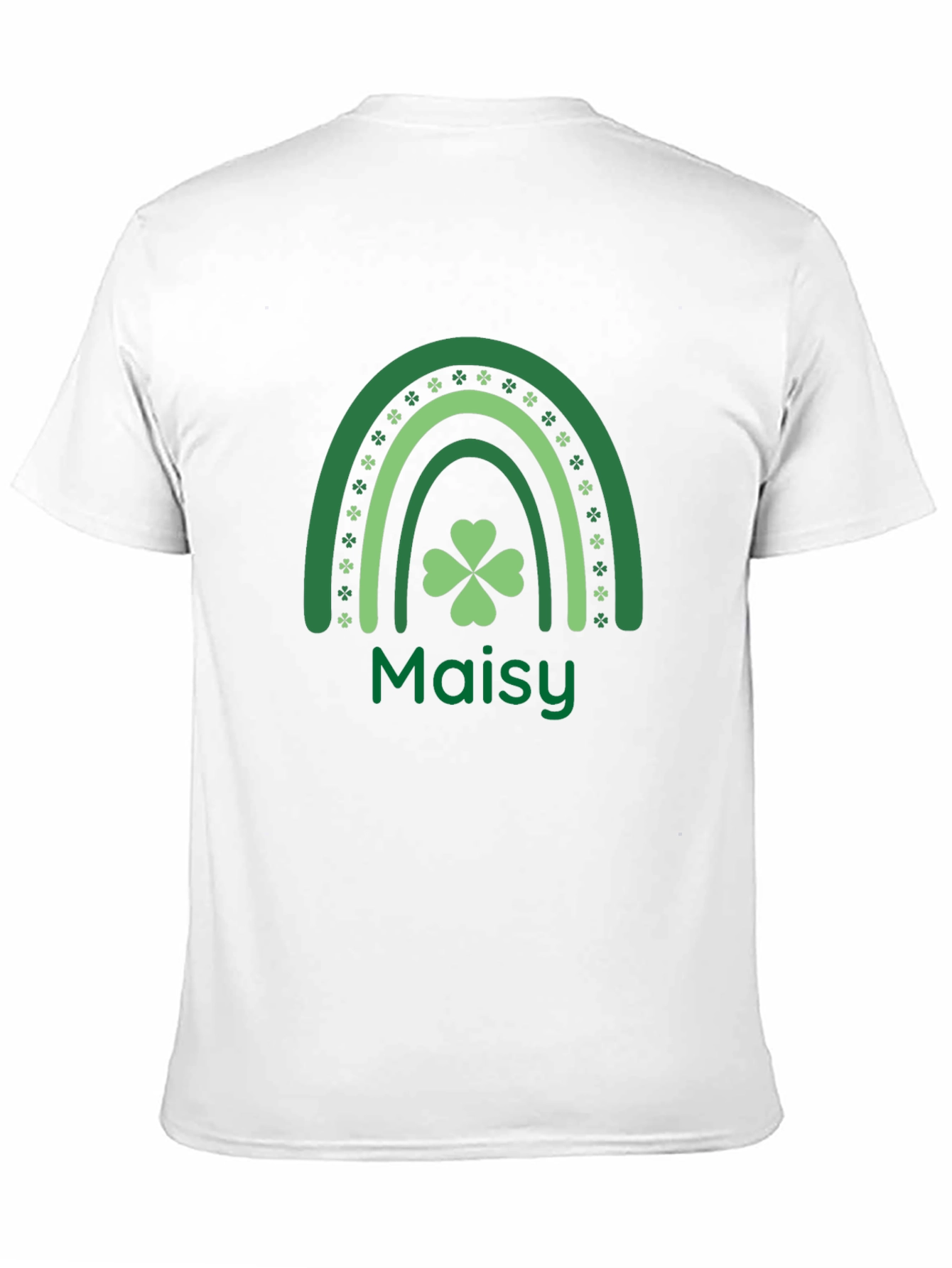 Maisys St. Patricks Day Rainbow Clover Tee