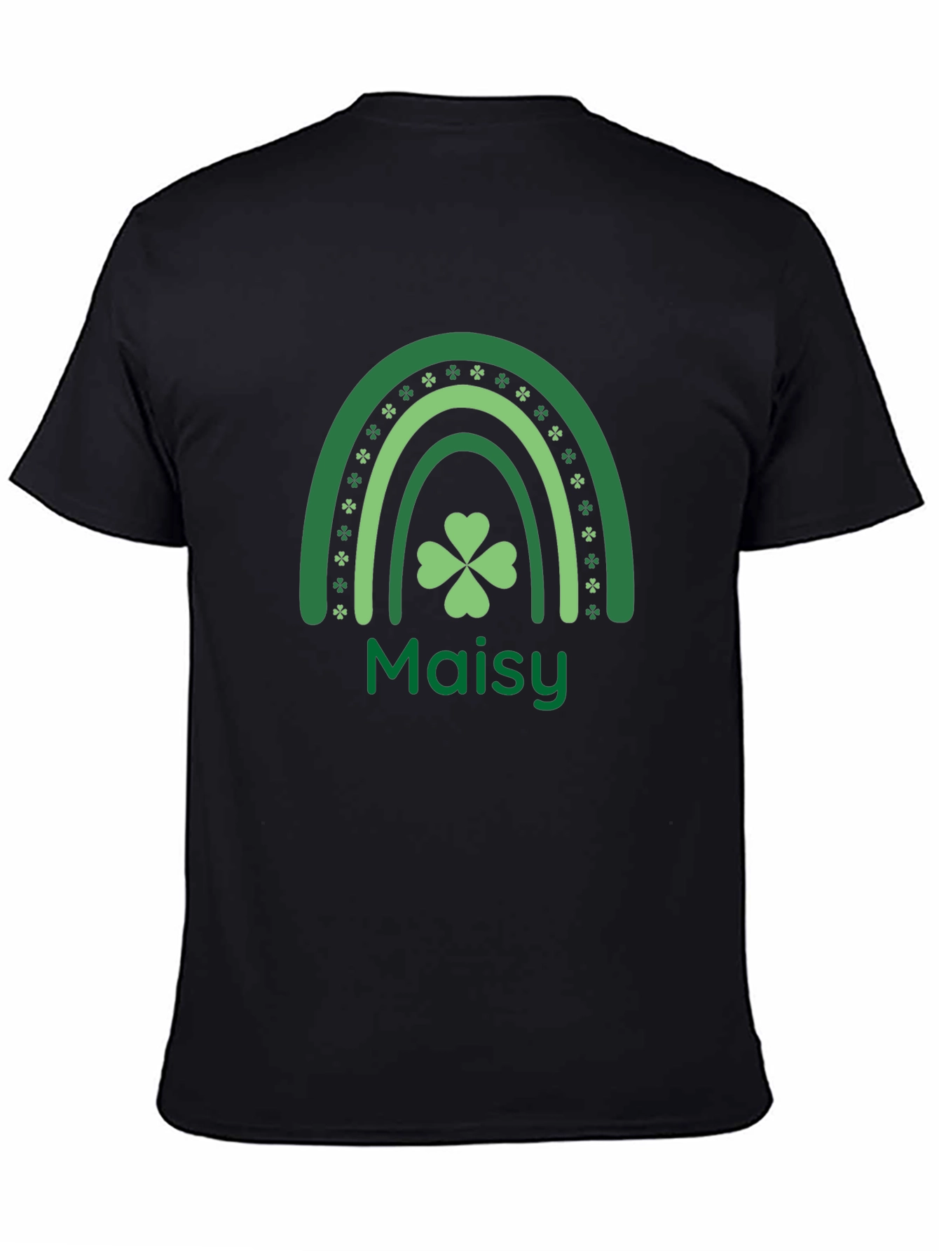 Maisys St. Patricks Day Rainbow Clover Tee