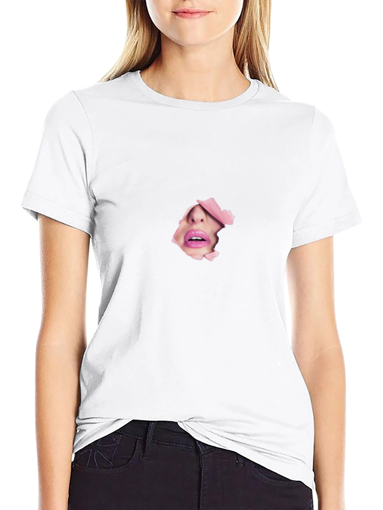 Ripped Paper Graphic Tee - Edgy & Unique