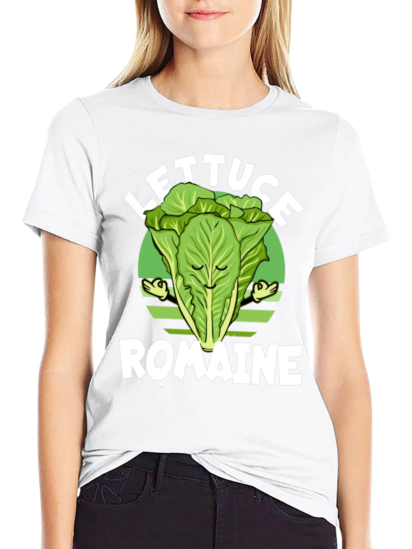 Lettuce Romaine Funny Vegetarian T-Shirt