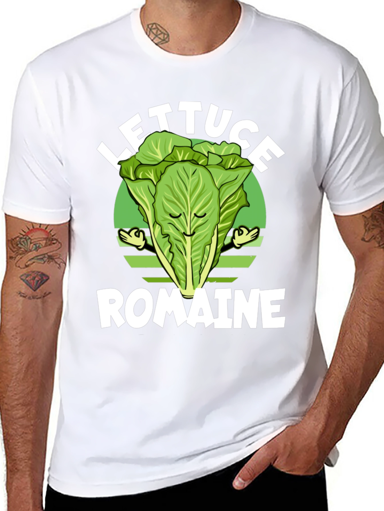 Lettuce Romaine Funny Vegetarian T-Shirt