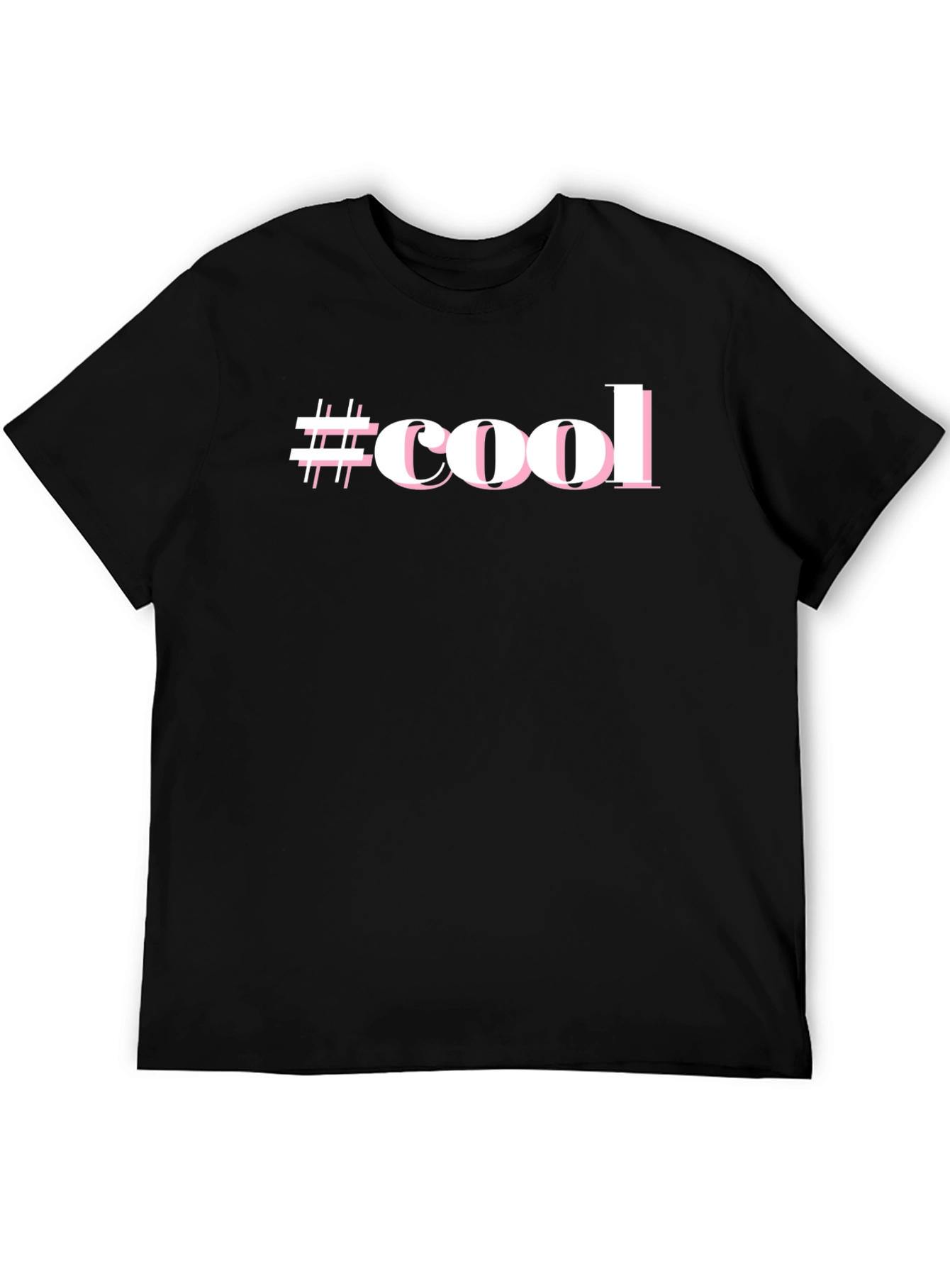 #Cool Graphic Print Black Short Sleeve T-Shirt