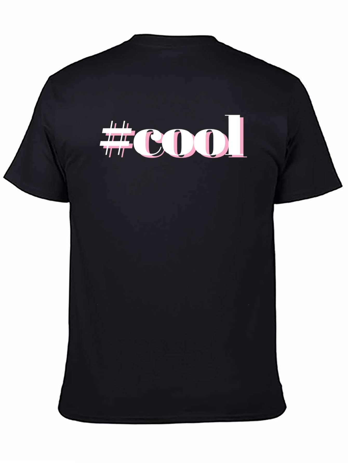 #Cool Graphic Print Black Short Sleeve T-Shirt