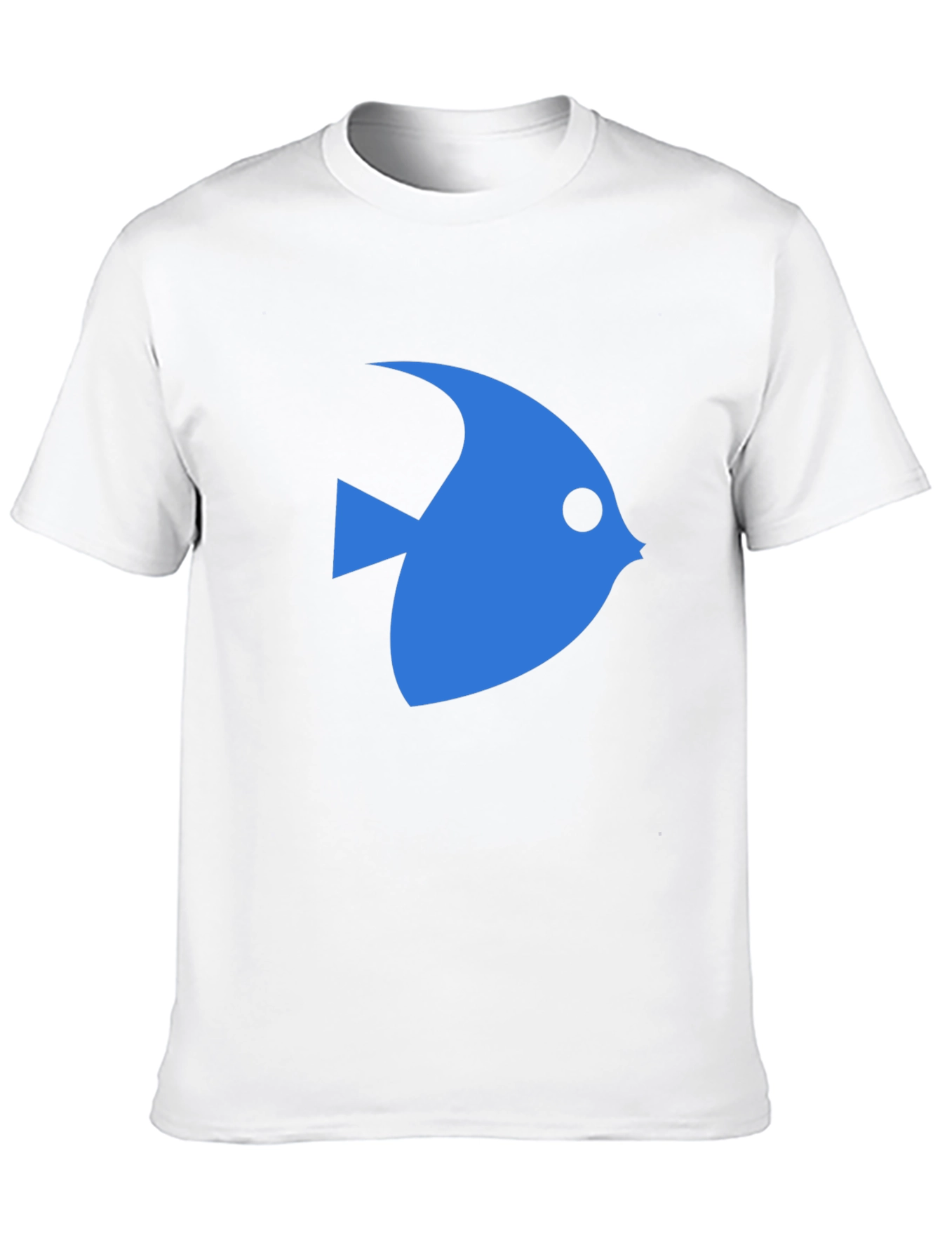 Blue Fish Graphic Black T-Shirt