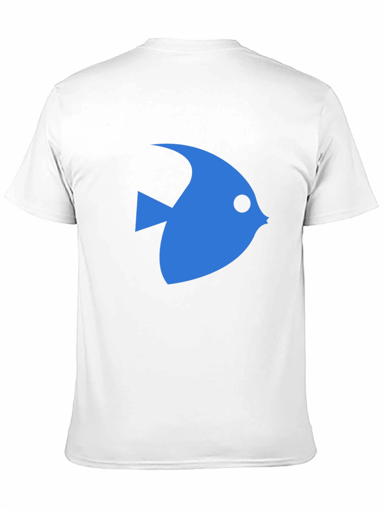 Blue Fish Graphic Black T-Shirt