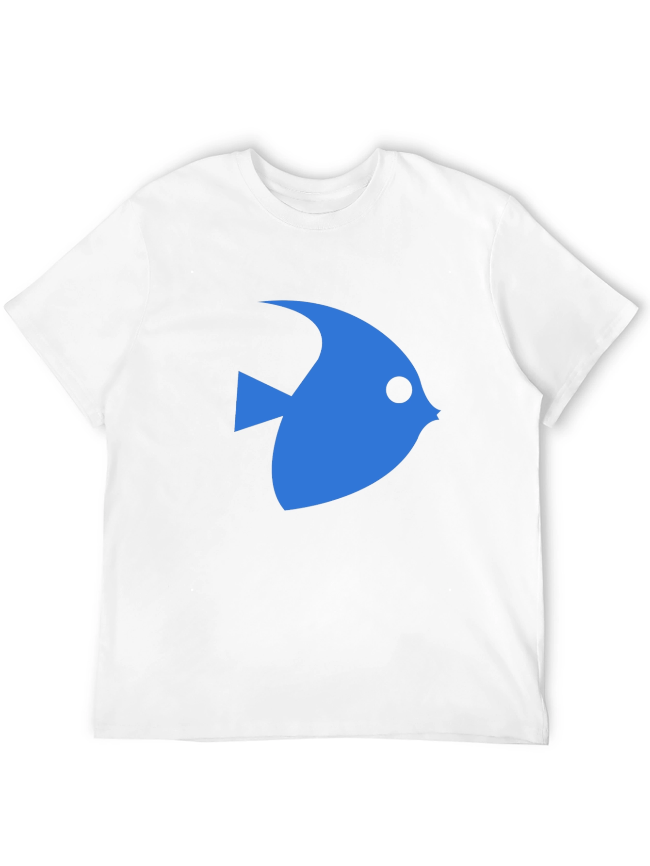 Blue Fish Graphic Black T-Shirt
