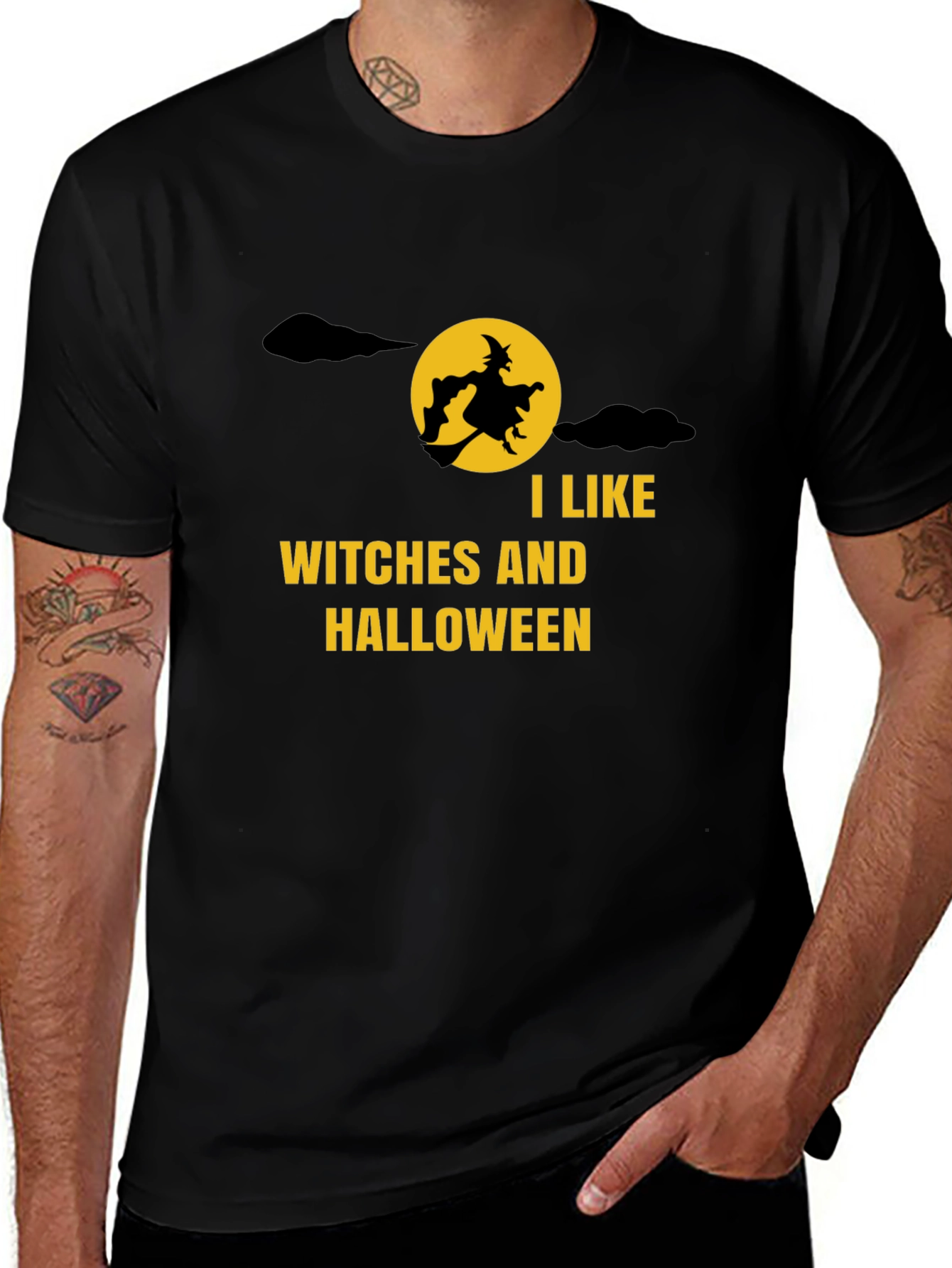 Halloween Witch T-Shirt: I Like Witches & Halloween Tee