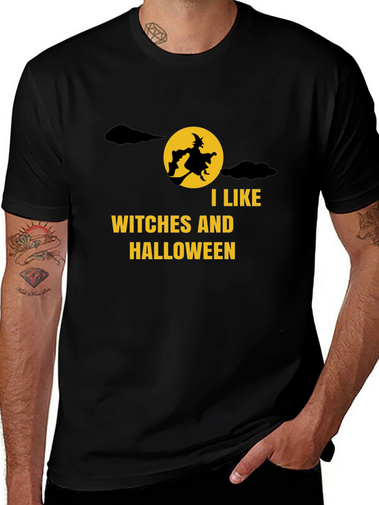 Halloween Witch T-Shirt: I Like Witches & Halloween Tee