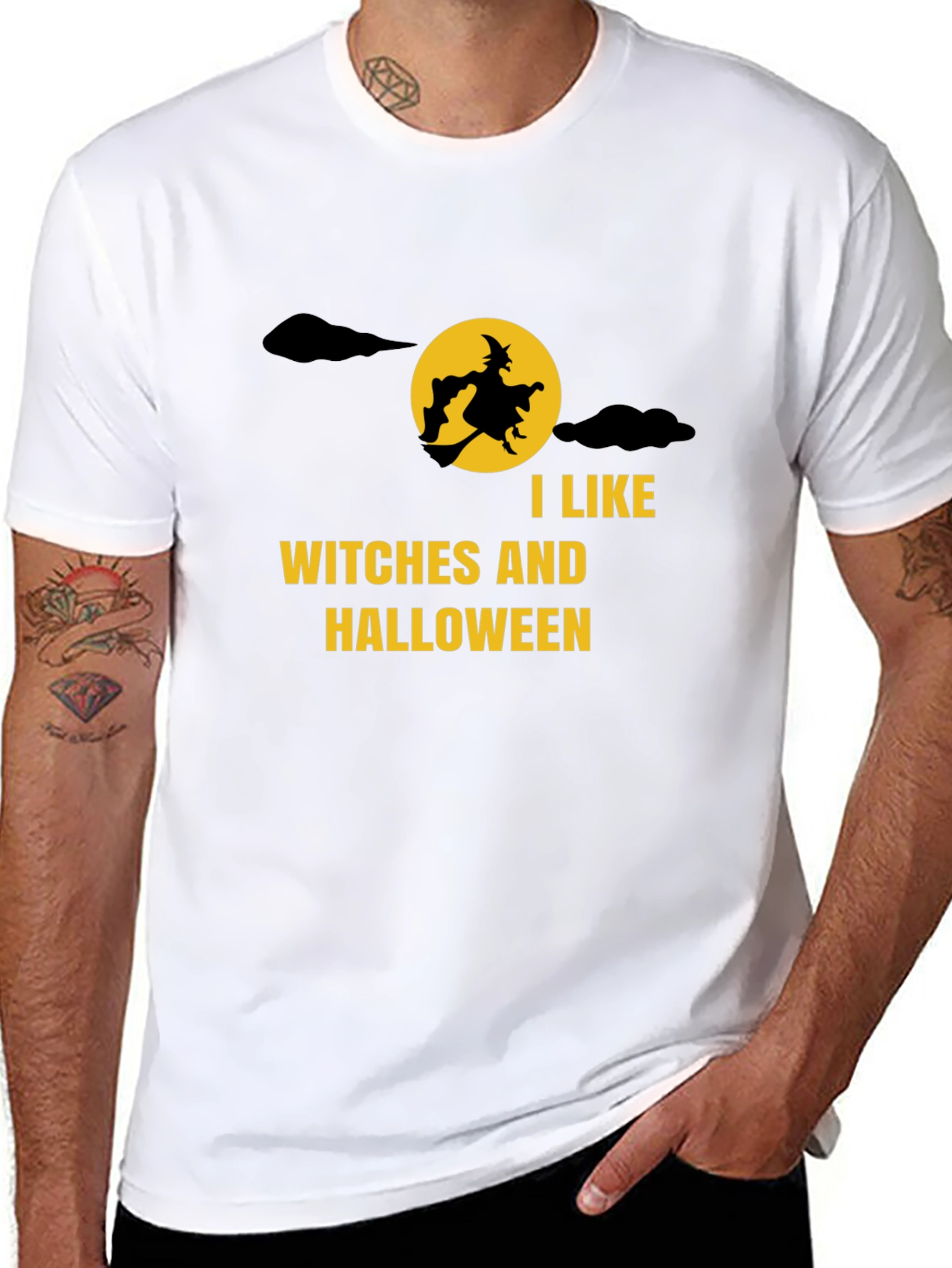 Halloween Witch T-Shirt: I Like Witches & Halloween Tee