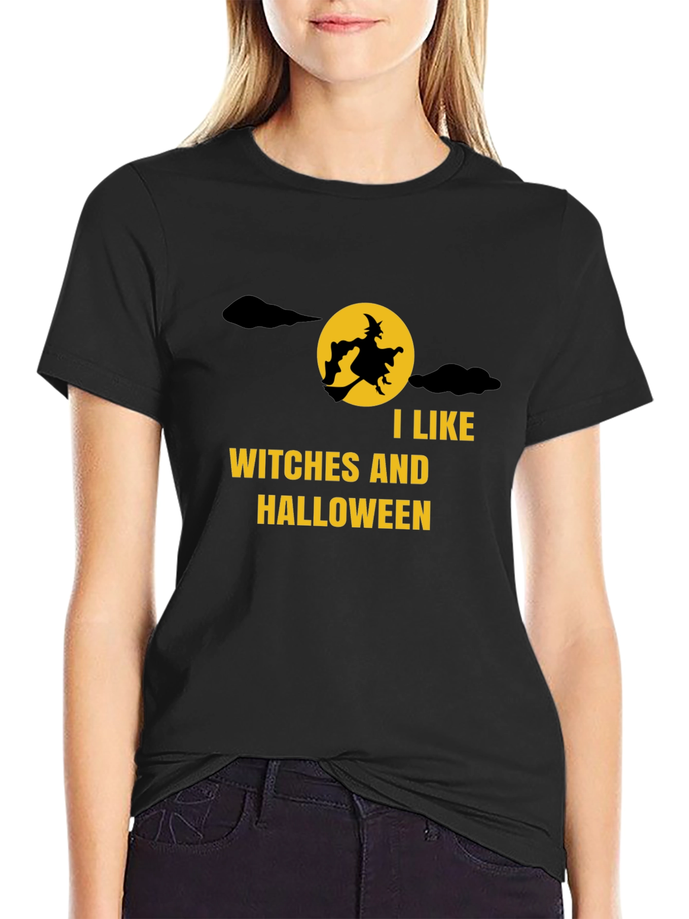 Halloween Witch T-Shirt: I Like Witches & Halloween Tee