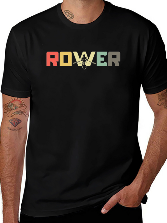 Retro Rower T-Shirt - Vintage Rowing Design