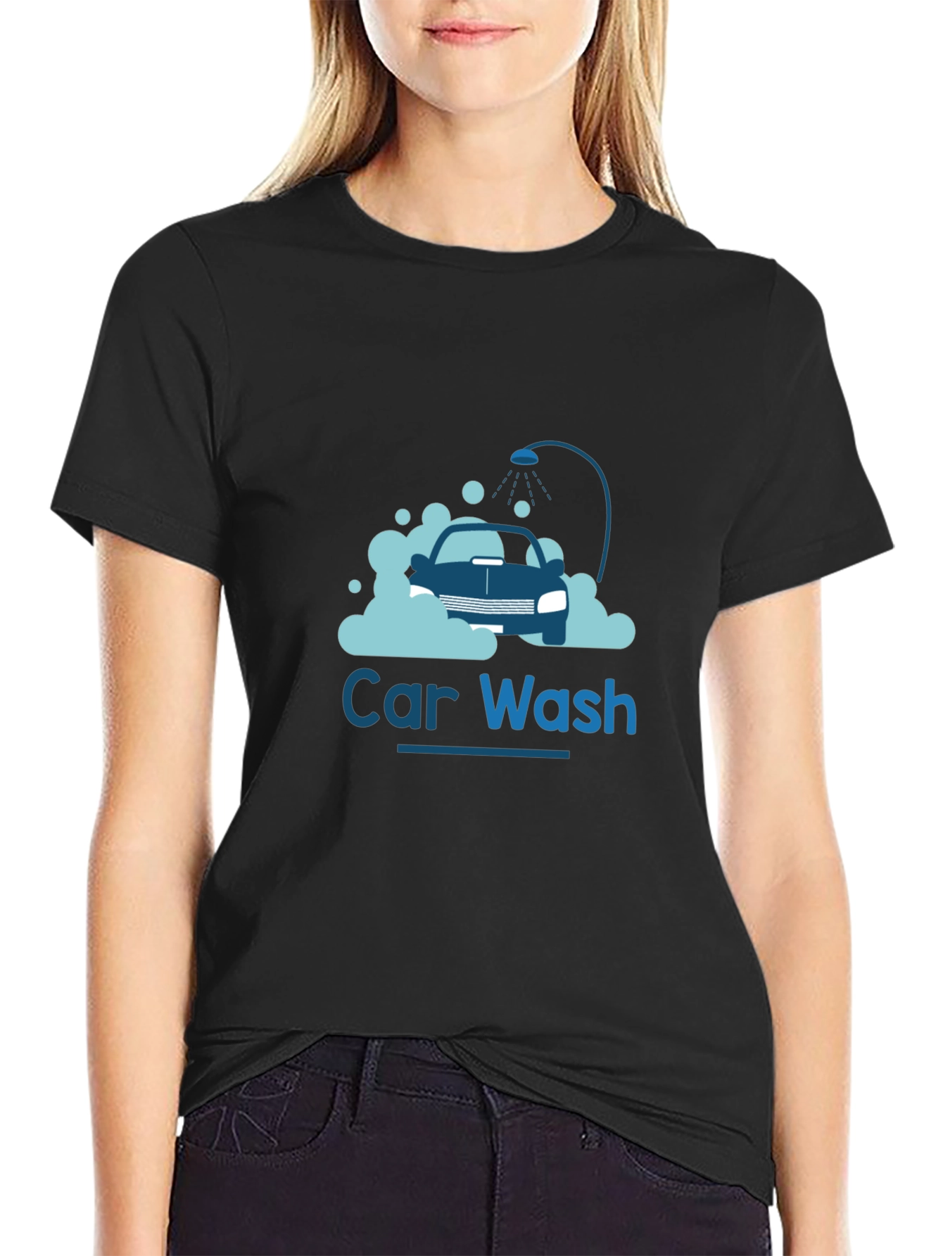 Car Wash Graphic Tee - Black