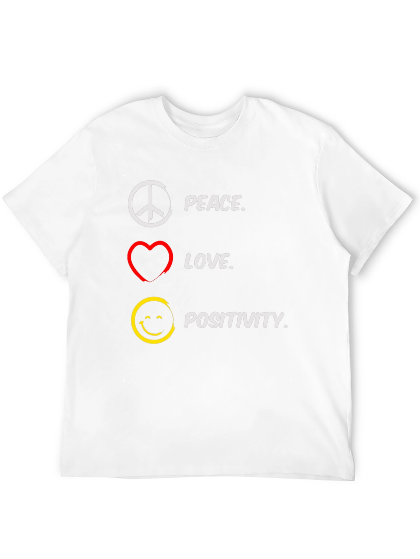 Peace Love Positivity Graphic T-Shirt
