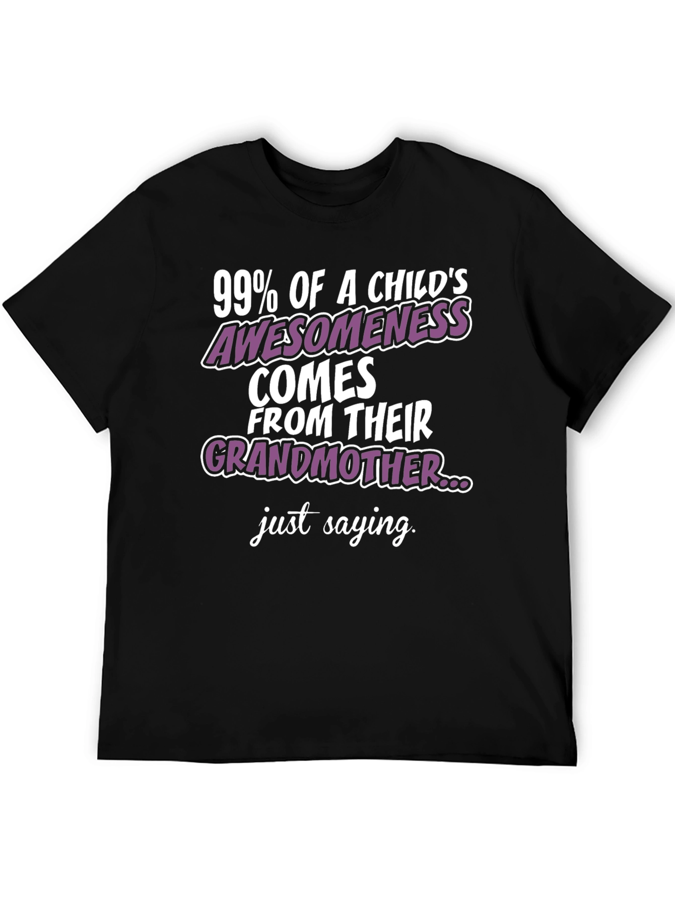 Grandmother Awesomeness T-Shirt - Black