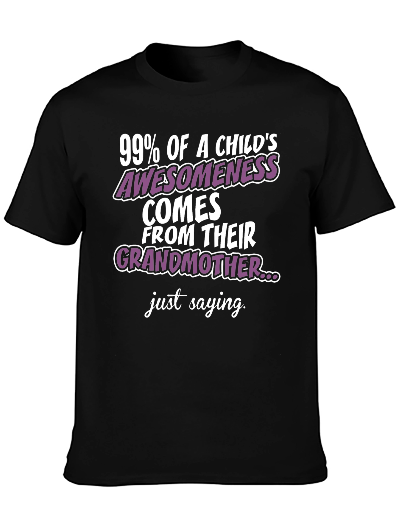 Grandmother Awesomeness T-Shirt - Black