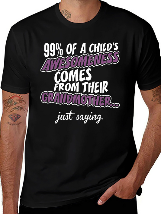 Grandmother Awesomeness T-Shirt - Black