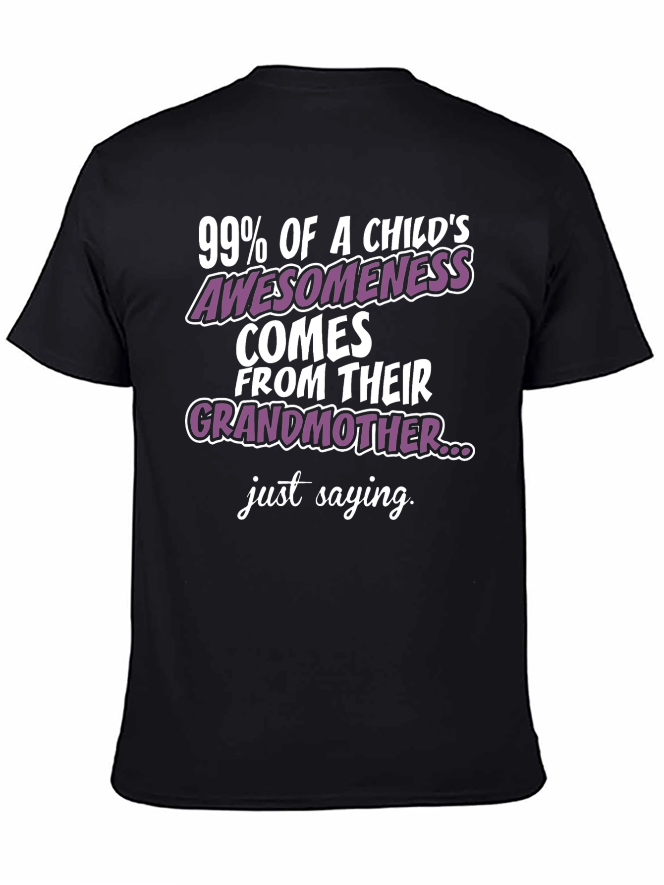 Grandmother Awesomeness T-Shirt - Black