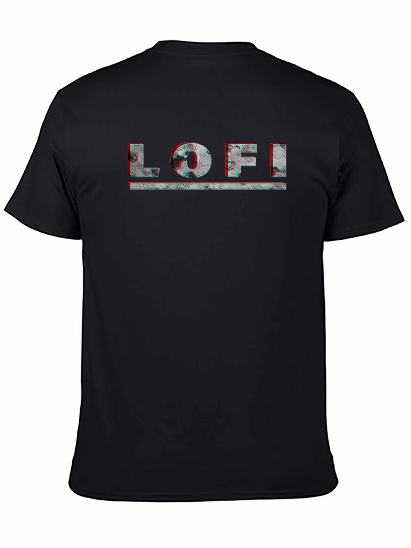 LOFI Graphic Print Mens Black T-Shirt
