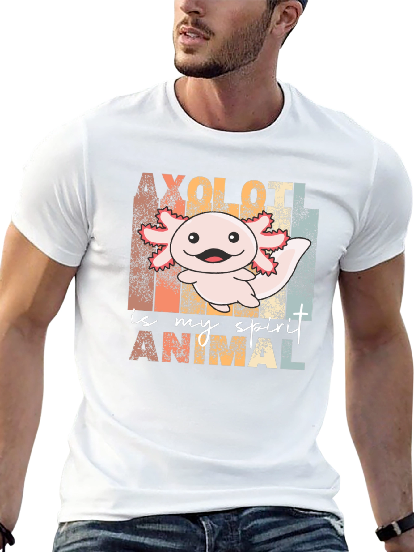 Axolotl Spirit Animal Graphic Tee