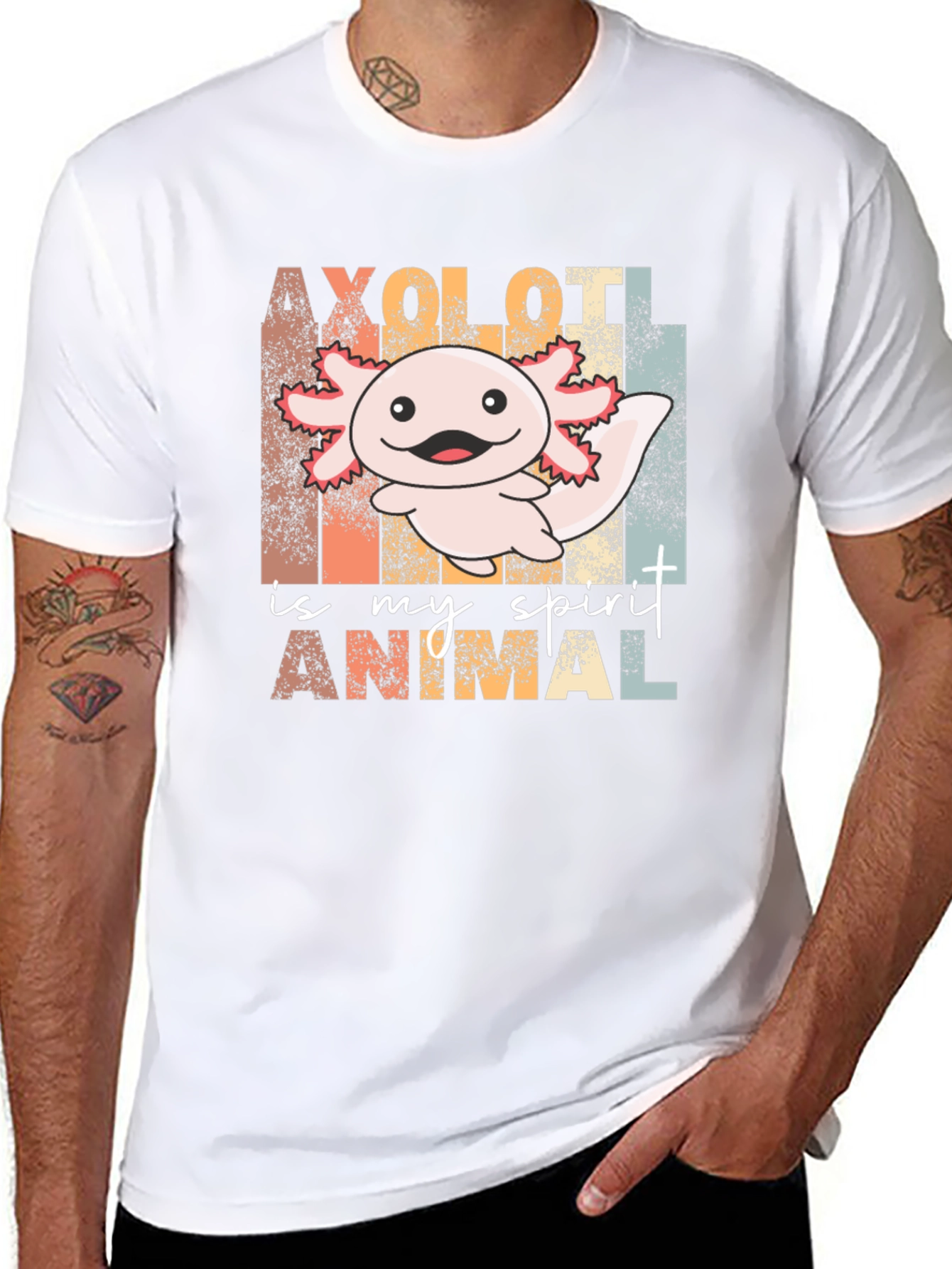Axolotl Spirit Animal Graphic Tee