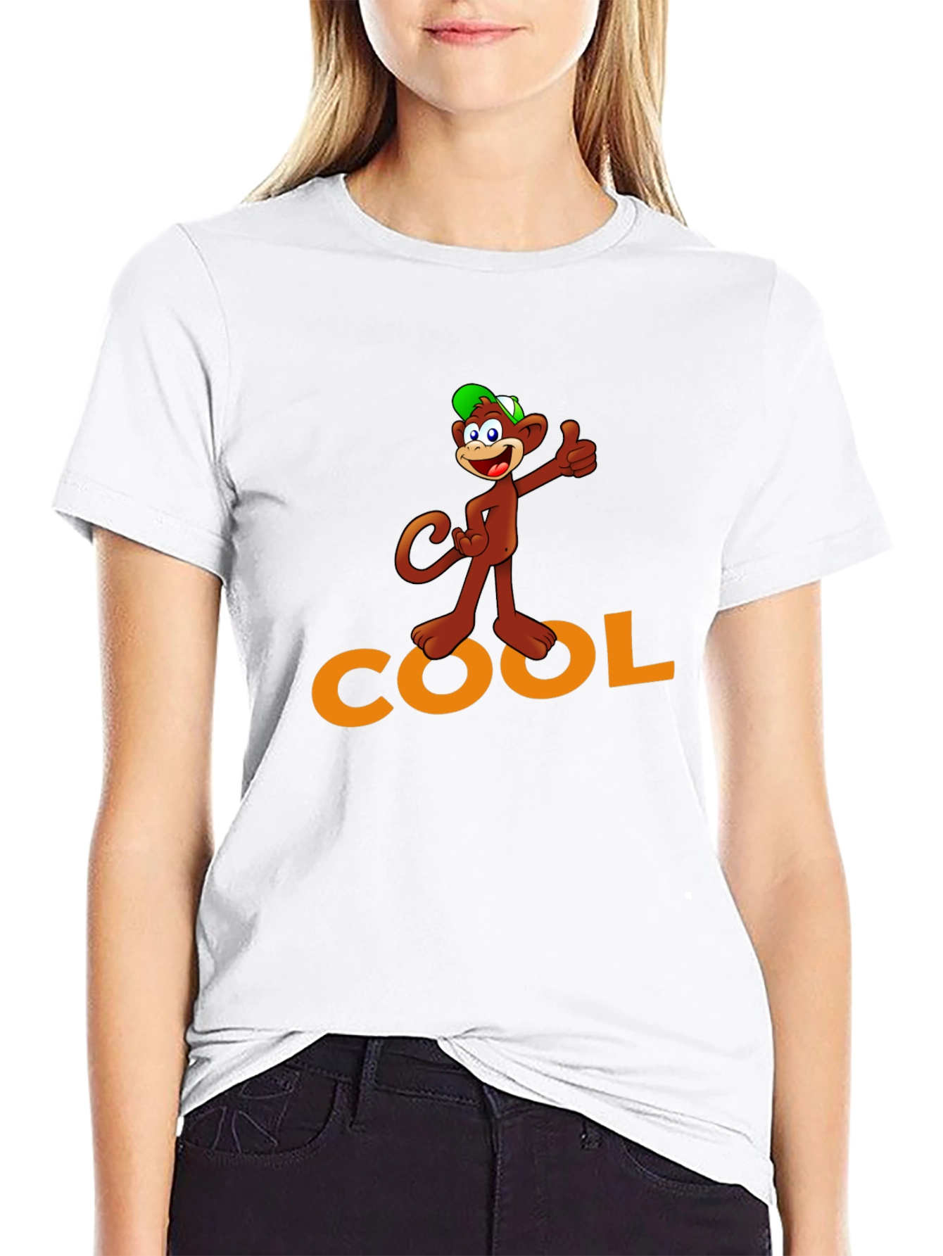 Cool Monkey Graphic Tee - Trendy Fun Design