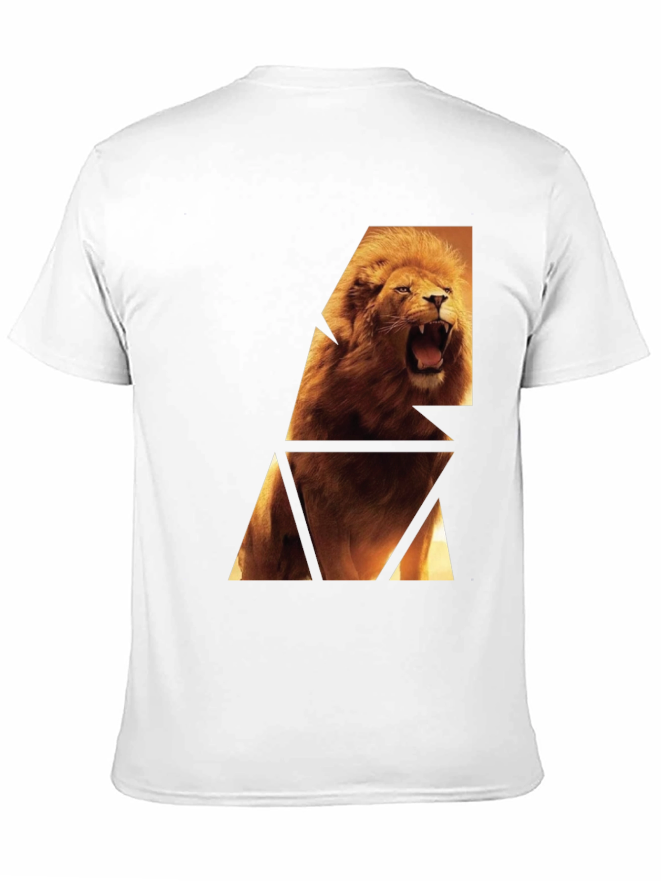 Lion Graphic Print Black T-Shirt