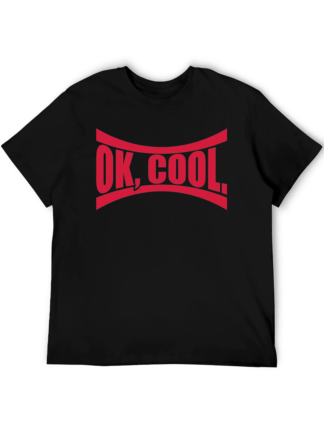 OK COOL. Graphic Tee - Comfy Black T-Shirt