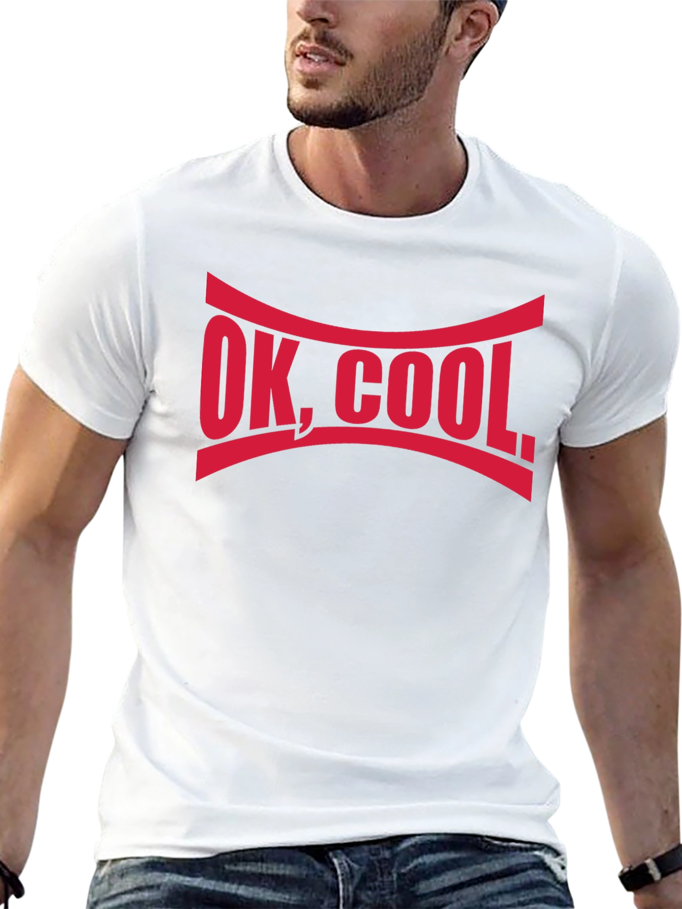 OK COOL. Graphic Tee - Comfy Black T-Shirt