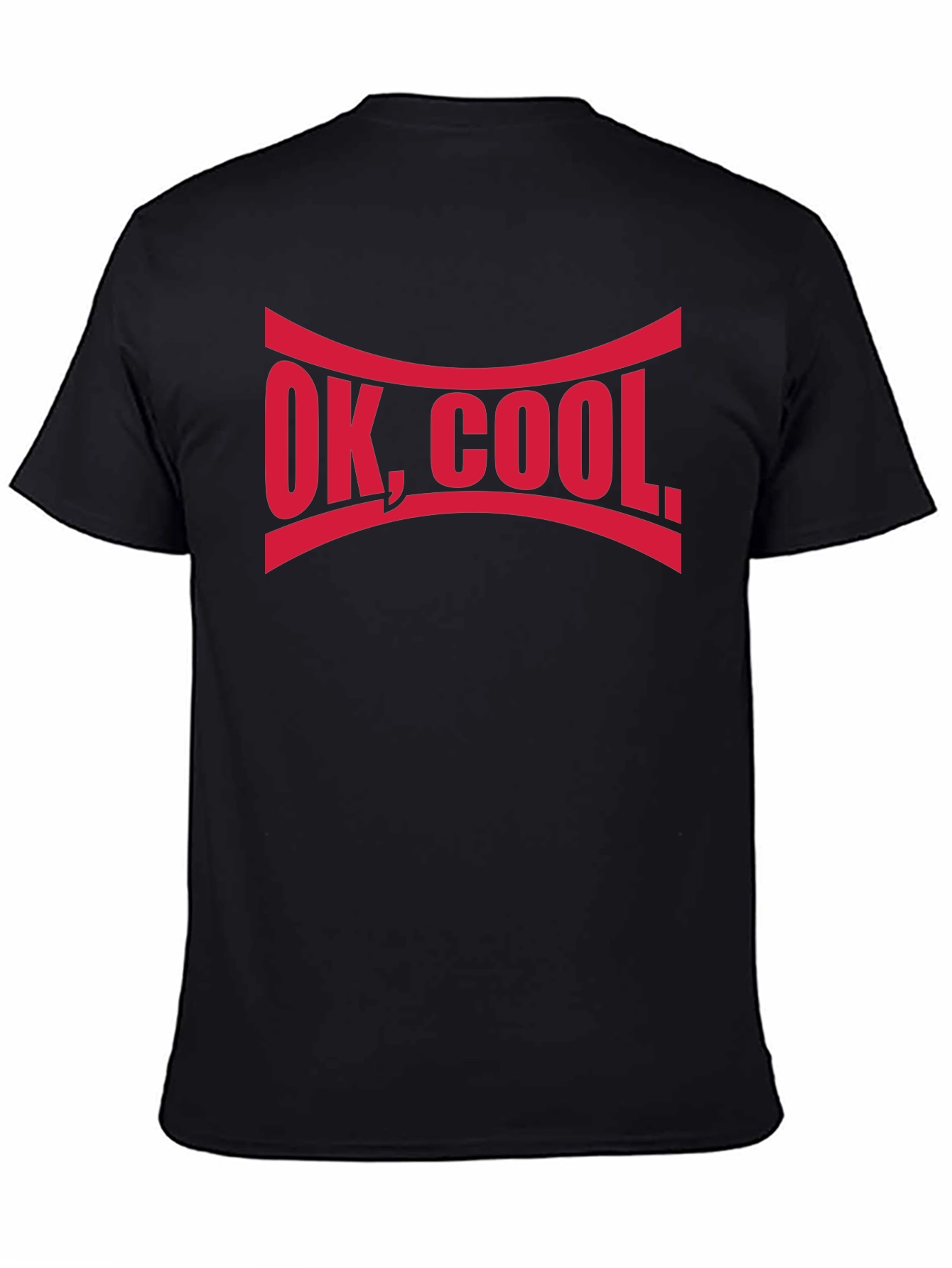 OK COOL. Graphic Tee - Comfy Black T-Shirt