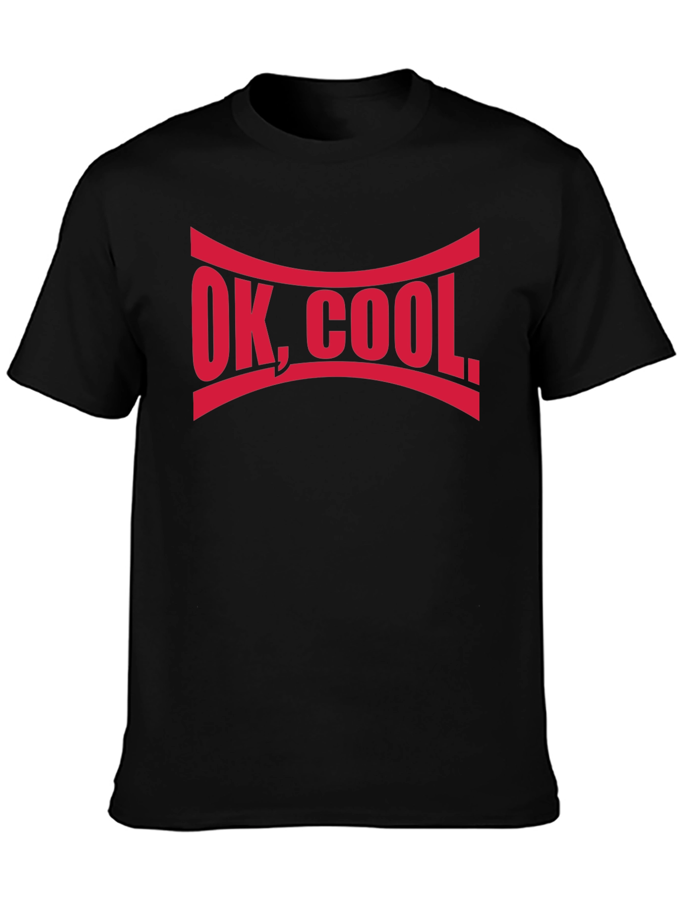 OK COOL. Graphic Tee - Comfy Black T-Shirt