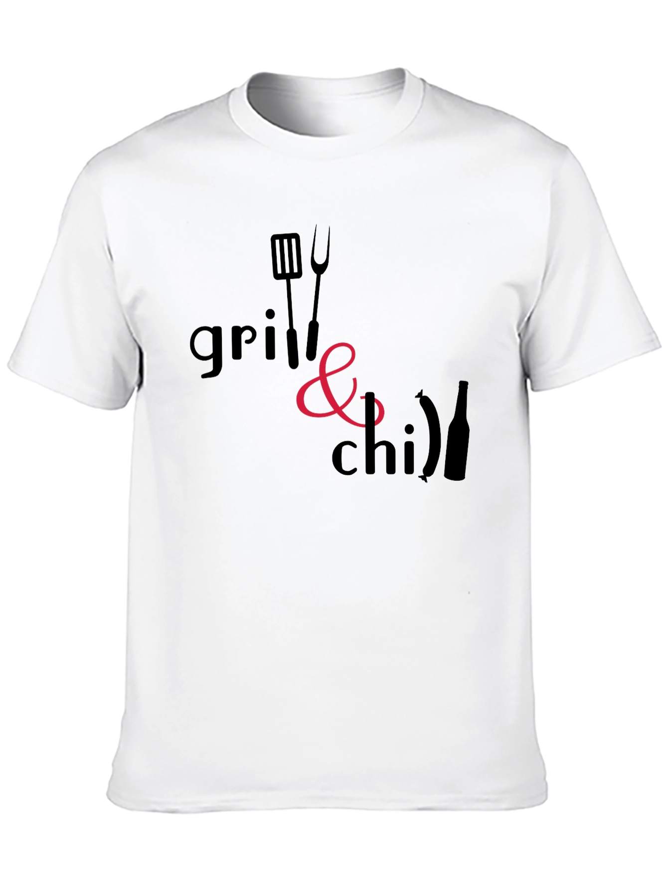 Grill & Chill Black T-Shirt - BBQ Ready
