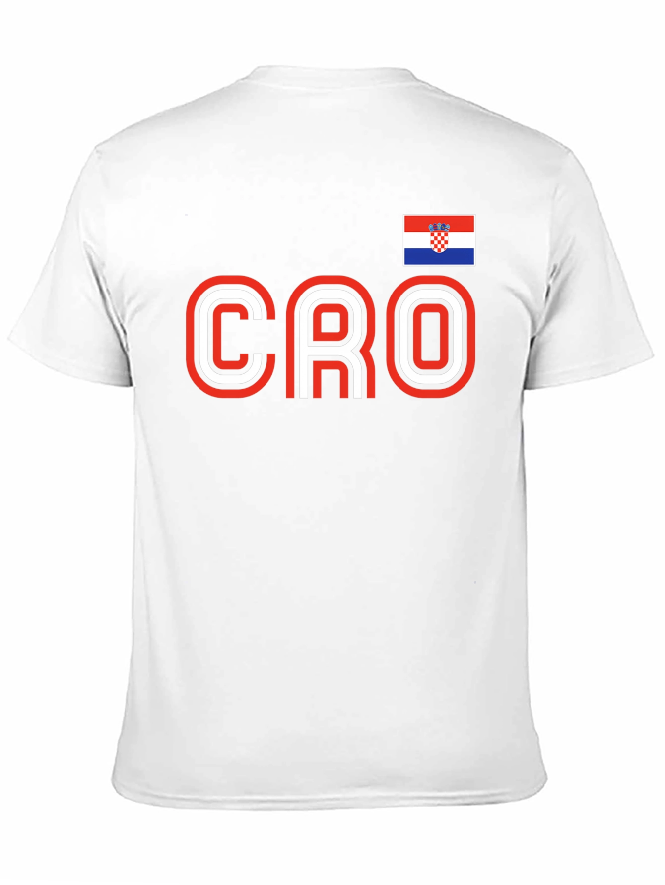 Croatia Pride Black T-Shirt -  Soccer Fan Apparel