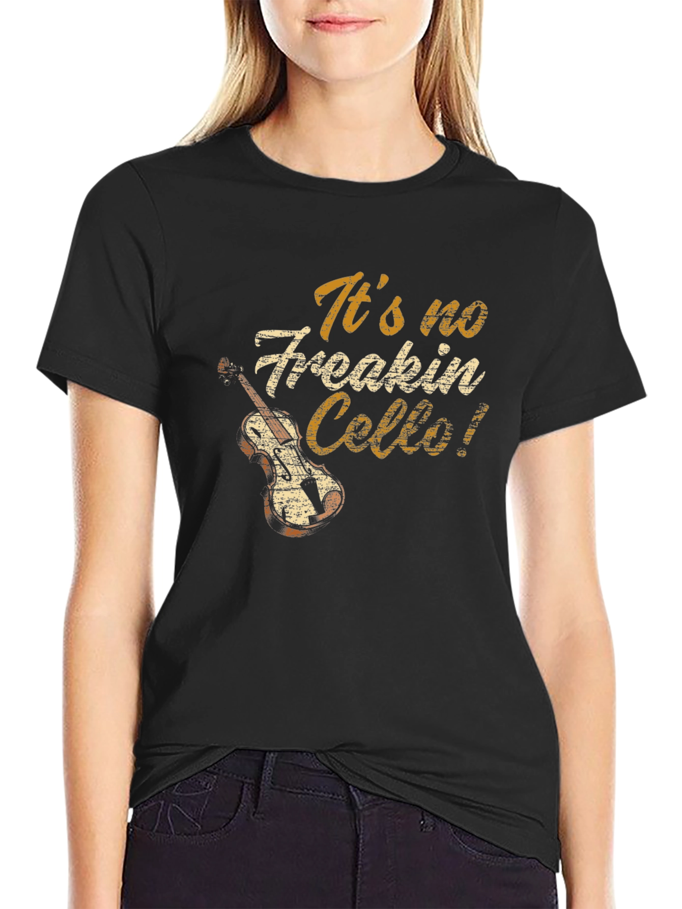 Its No Freakin Cello! T-Shirt Funny Musician Tee