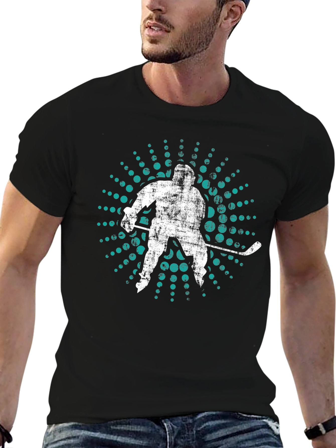 Hockey Player Graphic Tee