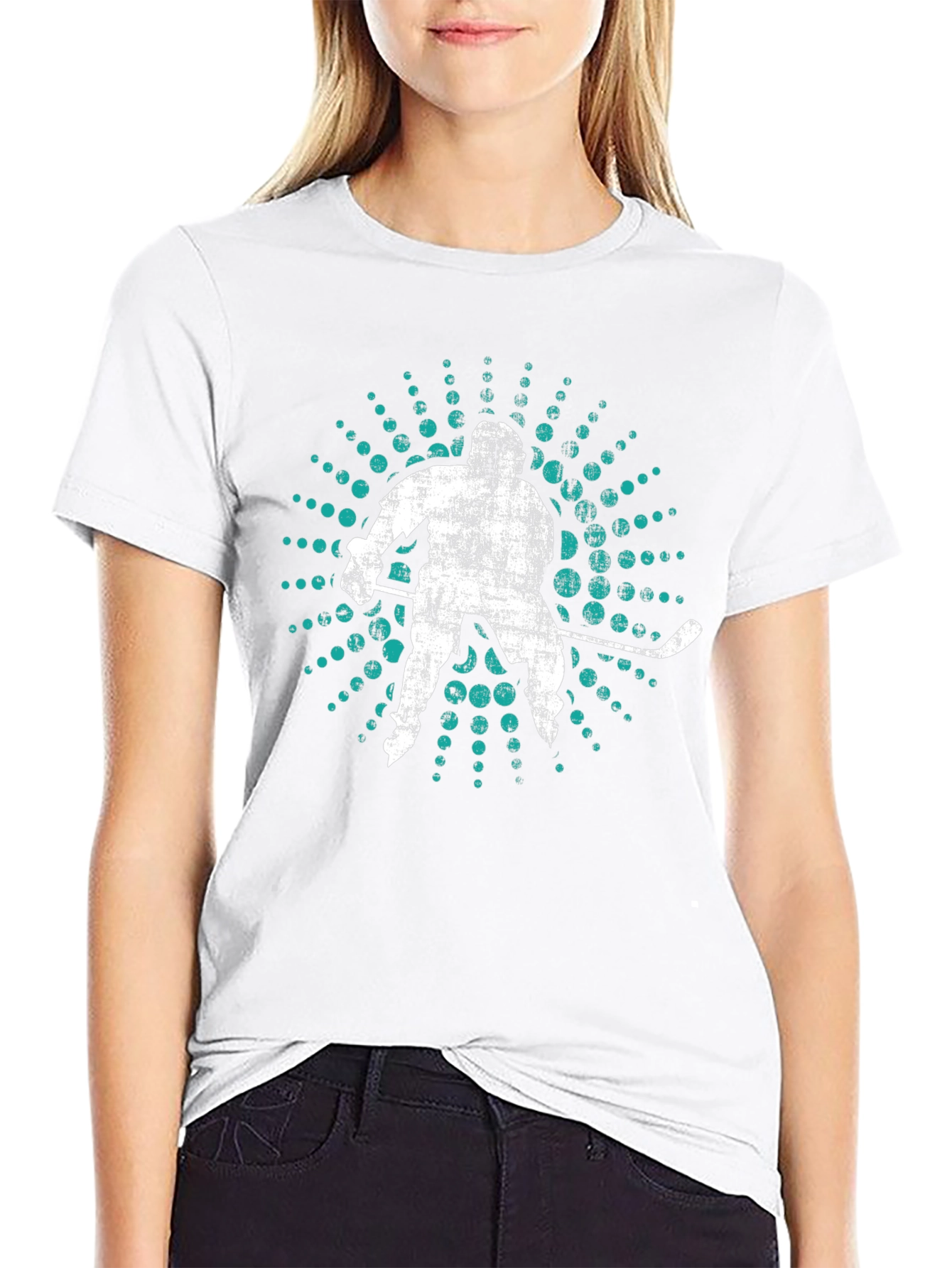 Hockey Player Graphic Tee