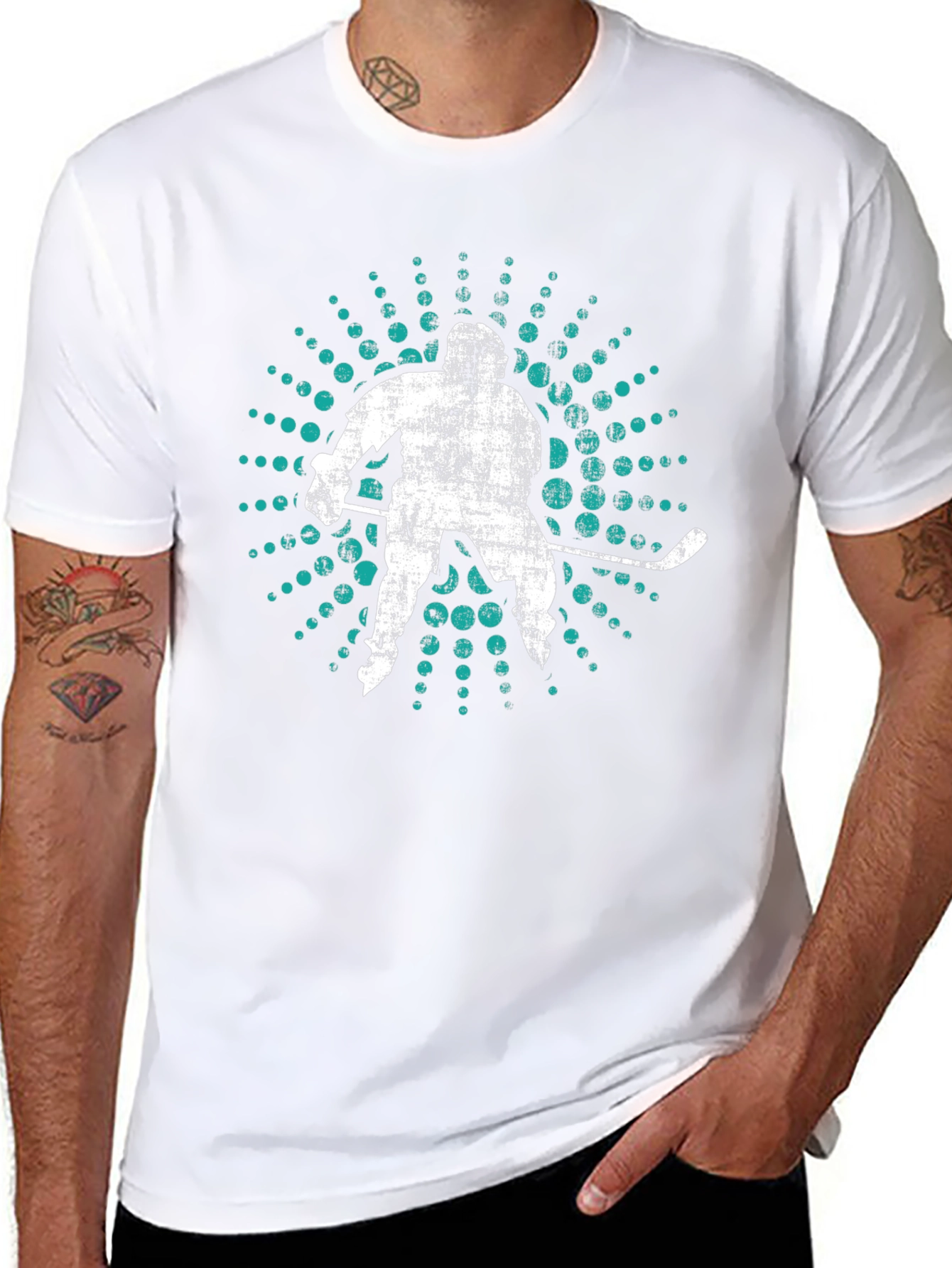 Hockey Player Graphic Tee