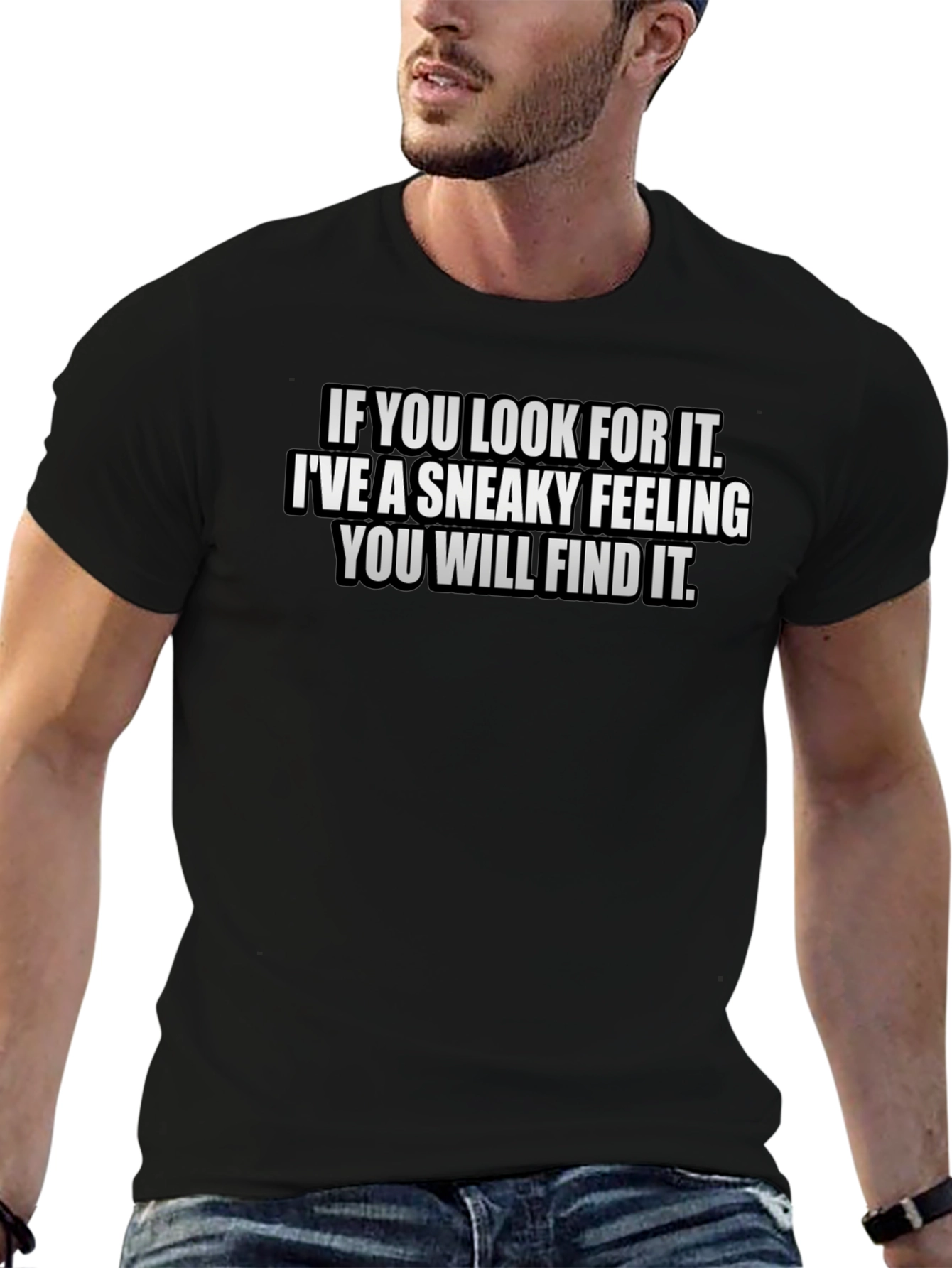 Sneaky Feeling Graphic Tee - Find It T-Shirt
