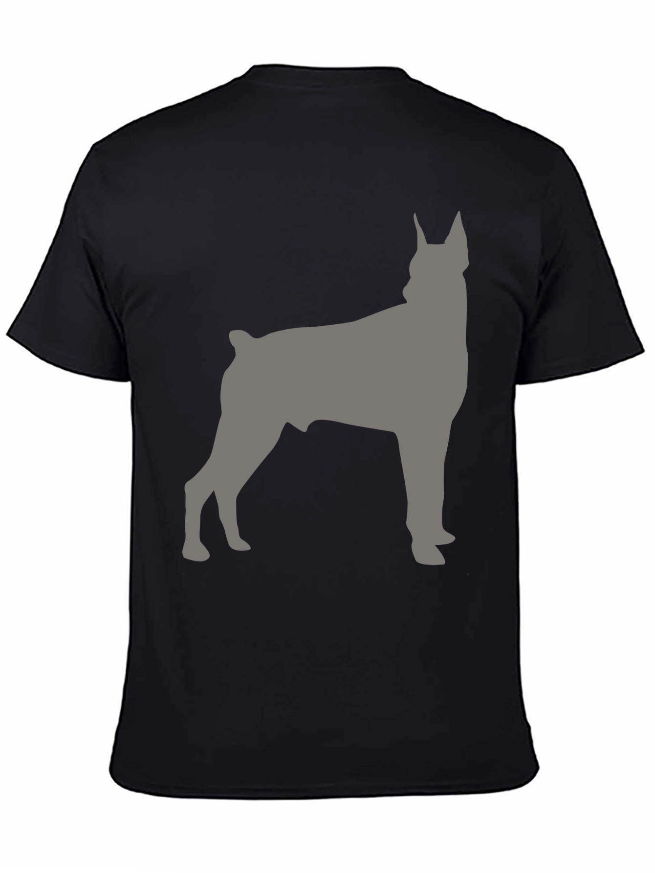 Dog Breed Silhouette Graphic Tee - Mens Black T-Shirt