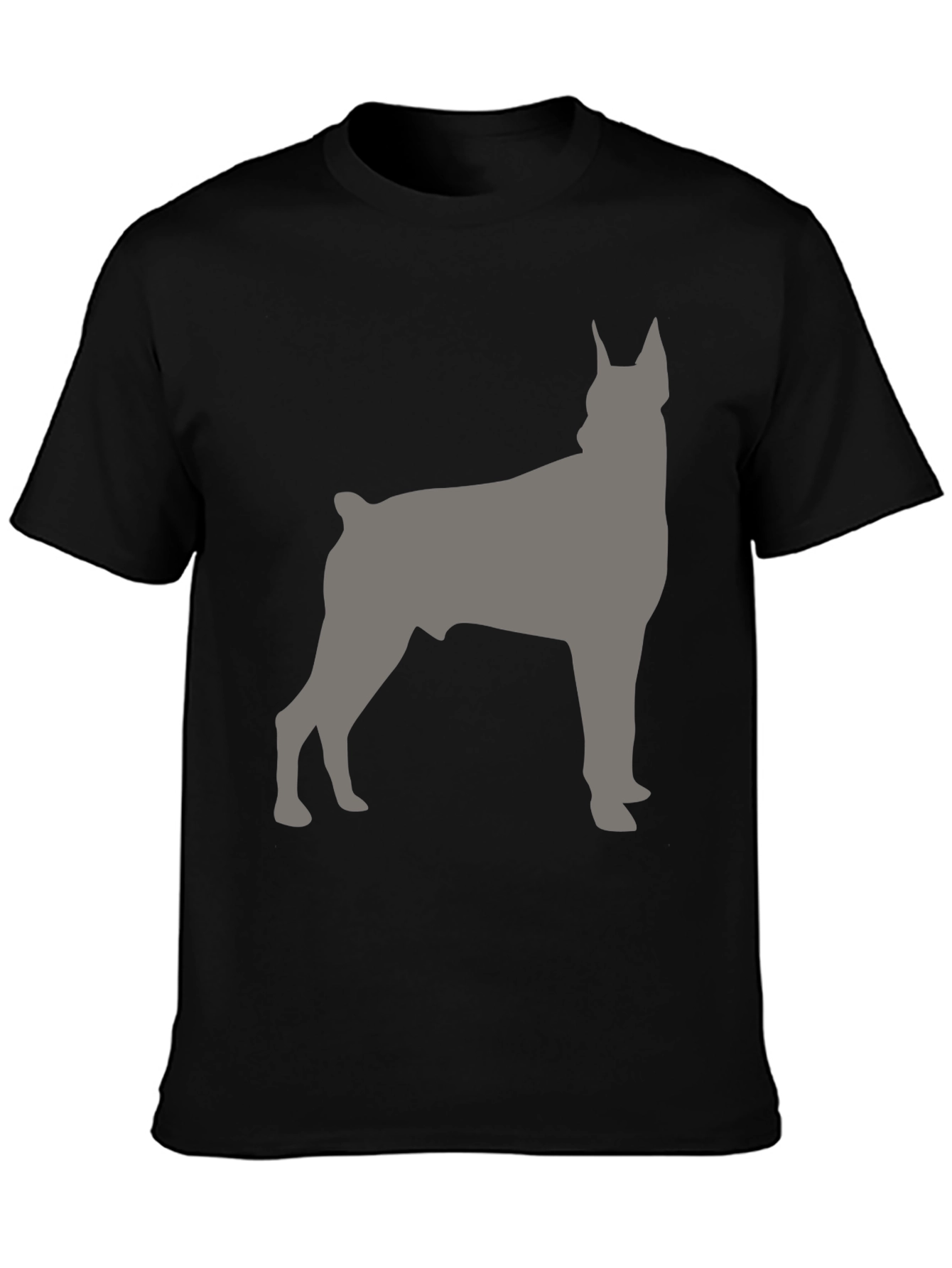 Dog Breed Silhouette Graphic Tee - Mens Black T-Shirt
